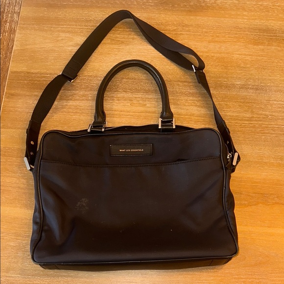 WANT LES ESSENTIELS Nylon Messenger / Briefcase - Picture 1 of 5